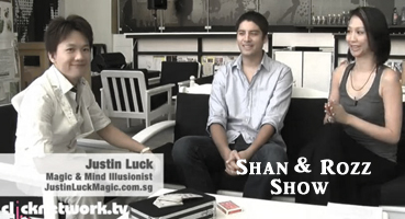 justin luck mind reader magician on shan and rozz show 